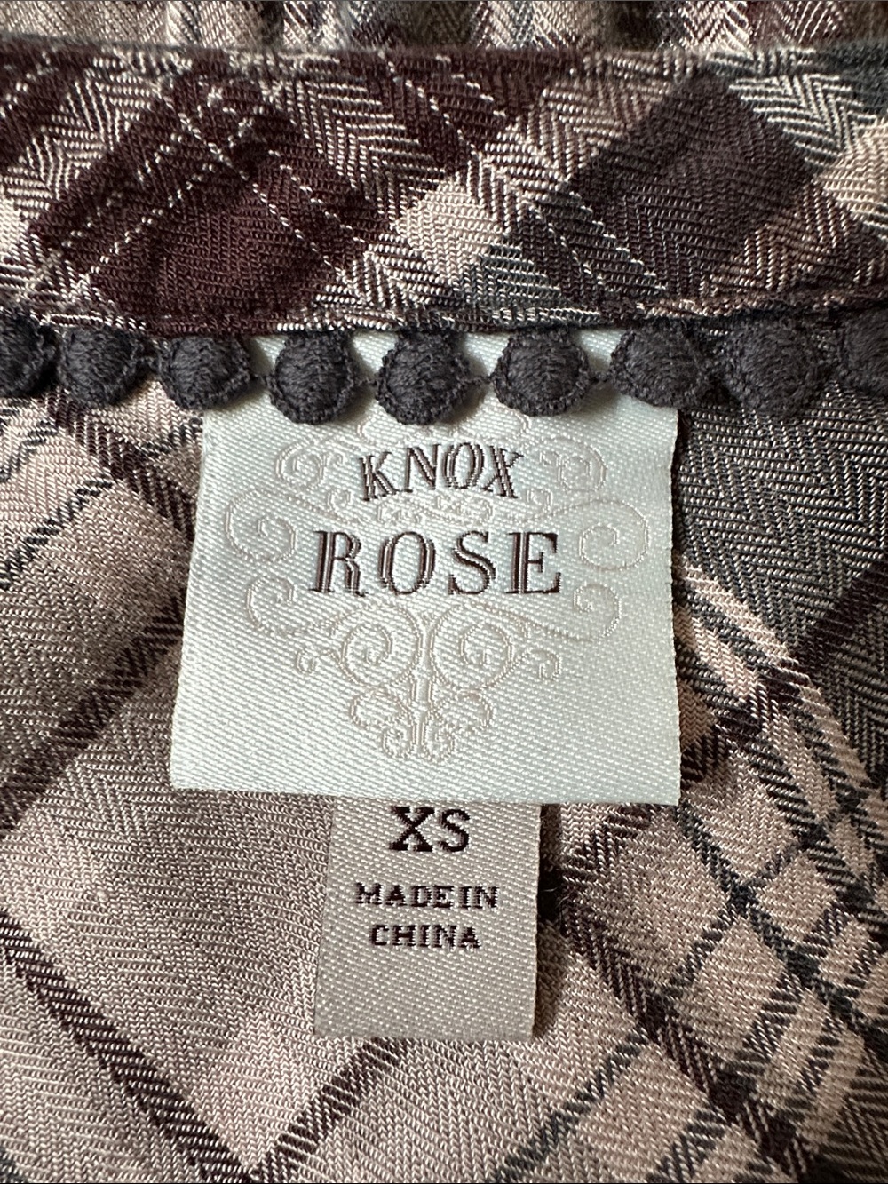 Knox Rose Plaid Long-Sleeve Tiered Mini Dress X-SMALL - Picture 14 of 14
